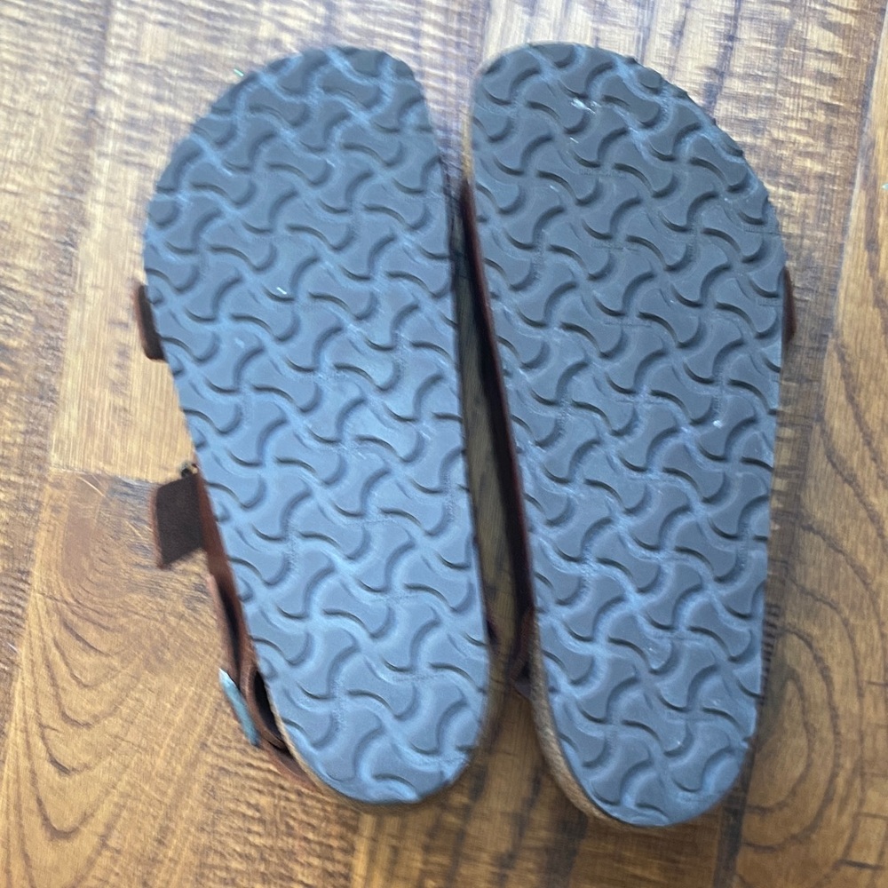 Men’s Brown Leather Birkenstocks - Picture 3 of 4